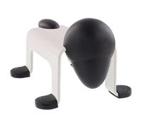 Wagner 15520501 Butoir de porte Dog Door Stop - 105 x 70 x 60 mm, blanc, à poser, en acier industriel, revêtement en acier industriel, tampon et pieds en caoutchouc noir
