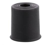 WAGNER 15524321 Butoir de porte de sol/butée de porte murale VULKANO MEDIUM - Diamètre 35 x 35 mm - Tampon en caoutchouc plein de qualité supérieure - Noir - À visser - Fabriqué en Allemagne