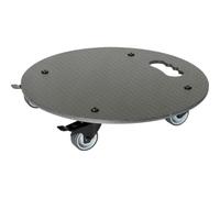 Wagner 20063001 HPL Black - Chariot pour Plantes - Diamètre : 38 x 7,5 cm - pour l'extérieur et l'intérieur - avec 2 Freins totaux - Charge maximale : 100 kg - Fabriqué en Allemagne