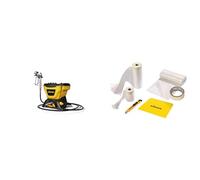 WAGNER 2394312 Airless Pistolet Control 150 murales, peintures et lasures, Bois et Anti-Corrosion, 110 Bar, Volume de réservoir 5500 ML, Tuyau 7,5 m, Jaune + Kit Extra Premium, 2316444