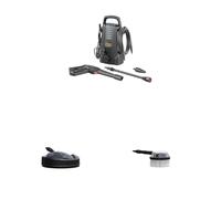 WAGNER 3-in-1 kit Entretien Maison: Nettoyeur Haute Pression Aquastorm Compact + Nettoyeur de terrasse + Brosse de Nettoyage rotative - Nettoyage Puissant Autour de la Maison, Jardin, terrasse
