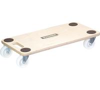 WAGNER Aide au transport BIRKE Multiplex POINTS ANTIDÉRAPANTS - 59 x 29 x 11 cm, roulettes Ø 75 mm, capacité de charge 200 kg - 20112601