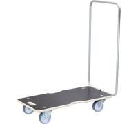 WAGNER Aide au transport Multiplex MAXIGRIP - 74 x 36,5 x 11 cm, roulettes Ø 100 mm, arceau en acier, capacité de charge 300 kg - 20134501