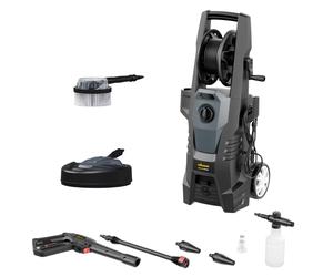 Wagner AQUASTORM Premium nettoyeur haute pression - 150 bar, 2000 W, nettoyeur de surfaces, brosse rotative, buses, tuyau de 7 m, pistolet, lance
