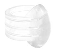 WAGNER Butée pour poignée de porte/fenêtre BAGUE CLAIR - Kit de 4 - diamètre Ø 18 x 24 x 15 mm, Tampons à glisser sur la poignée, en plastique de haute qualité - 15301704