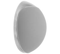 WAGNER Butoir de porte à VISSER ou COLLER au mur - diamètre Ø 38 x 15 mm, corps en zinc moulé sous pression, aspect acier inox, protection en caoutchouc gris, matériel de montage inclus - 15513211
