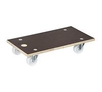 Wagner Chariot à roulettes MM 1109 I 57,5 x 30 x 11 cm - Charge 250 - pour cartons appareils et Meubles I poignée de Transport I Surface antidérapante I certifié FSC® - 20110901