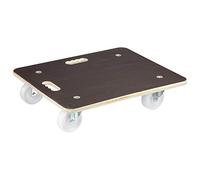 Wagner Chariot à roulettes MM 1113 I 59 x 49 x 13,5 cm - Charge 400 kg - pour Les Gros cartons et Meubles lourdement chargés I Surface antidérapante I certifié FSC® - 20111301