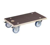 Wagner Chariot à roulettes MM 1341 I 57,5 x 30 x 15 cm - Charge 500 - pour cartons appareils et Meubles I poignée de Transport I Surface antidérapante I certifié FSC® - 20134101