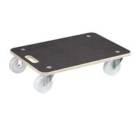 Wagner Chariot à roulettes MM 1614 I 59 x 39 x 13,5 cm - Charge 400 kg - pour cartons appareils et Meubles I poignée de Transport I Surface antidérapante I certifié FSC® - 20161401