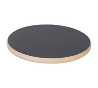 WAGNER Chariot de palntes Black Ø 29,5 x 2,5 cm | Porte Plante pour l'intérieur | Support Roulant, MDF avec revêtement en mélamine, Noir | Capacité de Charge 100 kg | Made in Germany - 20027501