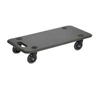 WAGNER Transporthilfe, panneau de fibres à densité moyenne (MDF) de 18 mm, noir - 57,5 x 30 x 11 cm, roulettes de diamètre 75 mm, avec roulements à billes, capacité de charge de 250 kg - 20161101