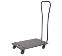WAGNER Chariot de transport 1612 I Planche à roulettes avec anse noire en MDF I 59 x 39 x 11 cm I Charge maximale 250 kg I Roulettes de meubles pour déménagement I Planche à roulettes I Roulette de