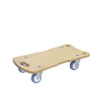 Wagner Chariot de Transport - Ergo - 57,5 x 29 x 11 cm - Charge 250 kg - Plateau multiplex Bouleau 18 mm, FSC®, poignées Ergo, roulettes pivotantes Ultrasoft Ø 75 mm - 20132801