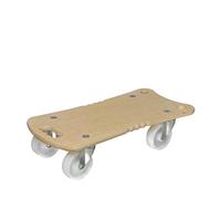 Wagner Chariot de Transport - Ergo - 57,5 x 29 x 13,5 cm - Charge 400 kg - Plateau multiplex Bouleau 18 mm, FSC®, poignées Ergo, roulettes pivotantes Ø 100 mm - 20132901