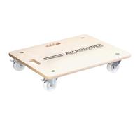WAGNER Chariot de Transport MM 1116 I 59 x 49 x 11 cm - Charge 250 kg - pour Objets encombrants, matériel et Meubles I 2 poignées de Transport I certifié FSC® - 20111601