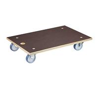 WAGNER design yourself Chariot de Transport MM 1146 I 78 x 49 cm - Charge 500 kg - Plateau multiplex 24 mm - pour cartons Lourds, appareils et Meubles I Surface antidérapante 24 mm I certifié FSC - 20114601 Brun/Marron