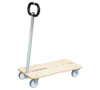Wagner Chariot de transport MM 1333 Extensible 74-101×37×14,5 cm Cap. 200 kg Timon pliable FSC®