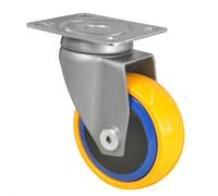 WAGNER Design - 3C - Roulette pivotante/roulette de transport/roulette de meuble - multicolore, bande de roulement souple, diamètre Ø 75 mm, roulement à billes, charge max. 75 kg - 01227501