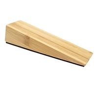 WAGNER design yourself Butoir de porte BAMBOU - 170 x 45 x 42 mm, cale de porte à glisser sous la porte, butoir en bambou avec toison antidérapante en plastique spécial - 15695501