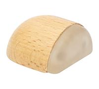 WAGNER design yourself Butoir de porte BOIS - 40 x 39 x 24 mm, à coller au sol, pour l'intéreur, corps en bois de hêtre massif, protection contre chocs en caoutchouc thermostatique - 15509411 Naturel