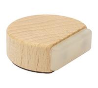 WAGNER design yourself Butoir de porte BOIS - 42 x 35 x 17 mm, à coller au sol, pour l'intéreur, corps en bois de hêtre massif, protection contre les chocs en caoutchouc thermostatique - 15509511