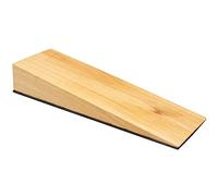 WAGNER design yourself Butoir de porte BOIS PRÉCIEUX - 119 x 40 x 19 mm, cale de porte à glisser sous la porte, butoir en bois de hêtre massif avec toison antidérapante en plastique spécial - 15695000