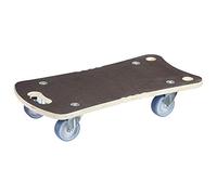 WAGNER Design Yourself Chariot à roulettes MM 1342 I 57,5 x 29 x 11 cm - Charge 250 kg - pour cartons Lourds, appareils et Meubles I Surface antidérapante I certifié FSC - 20134201 Brun/Marron