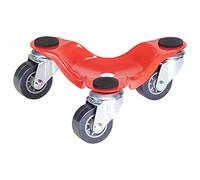 Wagner Design Yourself Chariot de déménagement MM 1193 I 16 x 16 x 6 cm - Charge 60 kg - avec 3 roulettes I Patins antidérapants I Utilisation Flexible - 20119301. Rouge