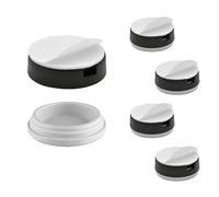 Wagner Design Yourself Hyper QuickClick Patins en Plastique pour Meubles et chaises-Lot de 4 à Coller, (Ø) 25 mm
