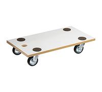Wagner Design Yourself Socle à roulettes MM 1316 I 57,5 x 30 x 11 cm, Charge 250 kg, Patins antidérapants, revêtement spécial, Facile à Nettoyer, pour Le Transport de Charges Lourdes, 20131601 Blanc