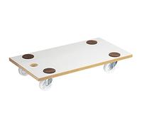 Wagner Design Yourself Socle roulettes MM 1319 I 57,5 x 30 x 10 cm - Charge 200 kg - Patins antidérapants, revêtement spécial, Facile à Nettoyer, pour Le Transport de Charges Lourdes - 20131901 Blanc