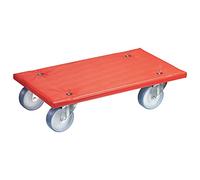 WAGNER Design Yourself Support Roulant pour Transport MM 1396 I Housse rembourrée I Usage intensif I 57,5 x 30 cm - pour Les Charges Lourdes et délicates I Hydrofuge Charge 400 kg - 20139601 Rouge
