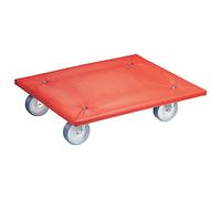 WAGNER Design Yourself Support Roulant pour Transport MM 1397 I Housse rembourrée I Usage intensif I 59 x 49 cm - pour Les Charges Lourdes et délicates I Hydrofuge Charge 400 kg - 20139701 Rouge