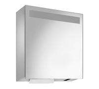 Wagner-Ewar A-Line Armoire de toilette avec distributeur de serviettes en papier et distributeur de savon automatique, 1 porte, 727891, WP650e
