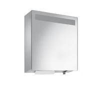 Wagner-Ewar A-Line Armoire de toilette avec distributeur de serviettes en papier et distributeur de savon, 1 porte, 727890, WP650