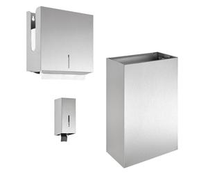 Wagner-Ewar H-Line Ensemble d'accessoires de salle de bains, 727344, WH-Kit
