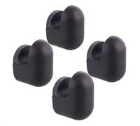 WAGNER - hooks4home - Crochet mural design PILL, set de 4 pièces - 51 x 32 x 37 mm, plastique bio recyclé, noir - Made in FR - 17040024