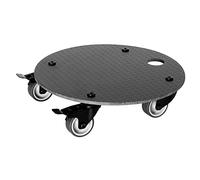Wagner HPL Black 20062901 Chariot pour Plantes Ø 29 x 7,5 cm I Rouleau de Fleurs pour extérieur et intérieur I 2 butées totales I Charge maximale 100 kg I Fabriqué en Allemagne