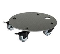 Wagner HPL Black 20062901 Chariot pour Plantes Ø 29 x 7,5 cm I Rouleau de Fleurs pour extérieur et intérieur I 2 butées totales I Charge maximale 100 kg I Fabriqué en Allemagne