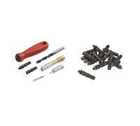 WAGNER Kit d'injection pour Le Traitement du Bois, Accessoire pour Les systèmes de Peinture & Kit de Chevilles 100 pièces mâles pour Les systèmes de Peinture par pulvérisation