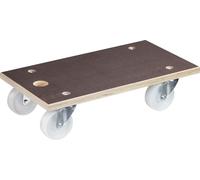 WAGNER Chariot de Transport MM 1143 I 57,5 x 30 cm - Charge 500 kg - Plateau multiplex 24 mm - pour cartons Lourds, appareils et Meubles I Surface antidérapante I certifié FSC® - 20114301