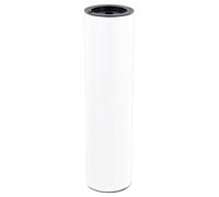 Wagner Pied de Meuble/Pied de Table/Tube système Teno - Diamètre 50 x 191 mm - Combinable Individuellement avec Le système TENO et QuickClick - Acier revêtu par pulvérisation Blanc - Charge maximale