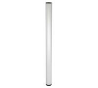 WAGNER Pied de meuble/pied de table/tube système TENO - Diamètre 60 x 870 mm - Combinable individuellement avec le système TENO et QuickClick - Acier aspect aluminium anodisé - Charge maximale : 50 kg