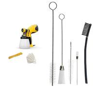 WAGNER Pistolet à Peinture W 100 Wood&Metal Sprayer pour Vernis et lasures, 5 m²-12 Min, réservoir de 800 ML, 280 W & kit de Nettoyage 5 pièces pour systèmes de Peinture par pulvérisation WAGNER