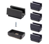 Wagner QuickClick® 16770099 Patins en feutre à clipser - 4 cordes de base 32 x 18 x 13 mm et 4 embouts coulissants en feutre de laine Ultrasoft 32 x 18 mm - Interchangeables pour tube de 11 mm de