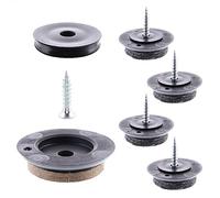 Wagner QuickClick® 16791599 Lot de 4 Patins en Feutre Syno Slim à Visser - 4 Bases + vis + Insert Coulissant interchangeables - Feutre spécial SYNO Slim - Diamètre : 25 mm - Fabriqué en Allemagne