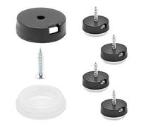 Wagner QuickClick® Patins d'arrêt de Meubles et de chaises - Lot de 4 à Visser I 4X Base + vis + Insert Changeable - Caoutchouc Stop - diamètre Ø 20 mm - Made en Allemagne - 15804100