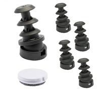 Wagner QuickClick® Patins de Chaise réversibles Feutre de Laine + Plastique - Lot de 4 Patins à insérer dans Tubes Ronds - Duo - intérieur Ø 16 mm/extérieur Ø 20 mm - Made en Allemagne - 15832200