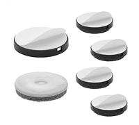 Wagner QuickClick® Patins de Meubles et de chaises en Feutre de Laine - Lot de 4 à Coller I 4X Base + Pad adhésif + Insert Changeable - Ultrasoft - diamètre Ø 50 mm - Made en Allemagne - 15830600